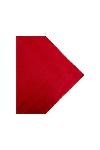 Kırmızı Renk Metrelik Ince Keçe Kumaş Keçe 1 Mm Aktivite Keçesi Renkli Keçe 1 Metre 100 Cm X 100 Cm