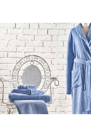 Linens Soft Pamuk 50x85 cm Yüz Havlusu Koyu Mavi