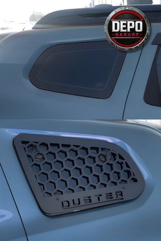 Dacia Duster 2018 Sonrası Tam Uyumlu Arka Kelebek Cam Izgarası Metal Koruma