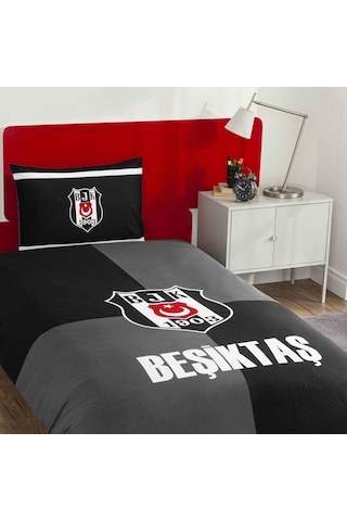Taç Lisanslı Beşiktaş Efsane Pamuk Tek Kişilik Nevresim Takımı 000000001000052318 Çok Renkli