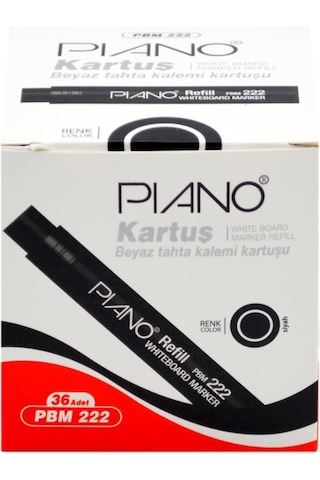 Piano Refil Board Marker 222 Kartuş Siyah 36'lı Kutu