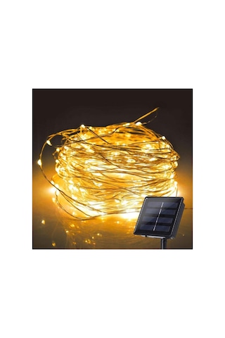 11 Metre 100 Led Solar Enerjili Günışığı Led Işık Bahçe Aydınlatma Güneş Enerjili Diğer