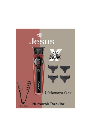 Jesus Pro Sakal Ense Tıraş Makinası Kozmetik 126 Mucize Tarak Hediyeli