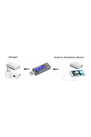 Kws-v20 Led Ekranlı Usb Voltmetre Ampermetre Usb Sarj Ve Kapasite Cihazı - 4-20v, 0-3a, 0-99h, 0-99999mah