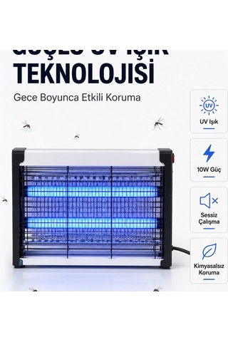 Elektrikli Uv Böcek Ve Sivrisinek Öldürücü Restoran, Kafe Ve Ev Kullanımına Uygun