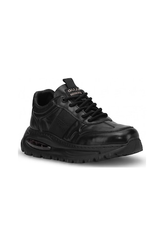 Guja 26blg548-1 Erkek Hakiki Deri Klasik Sneaker Siyah