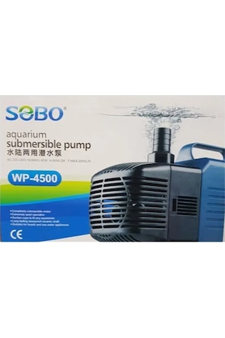 Sobo Wp-4500 Akvaryum Kafa Sump Motoru, 2000 Litre/saat