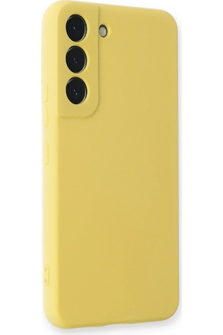 Samsung Galaxy S23 Kılıf Nano İçi Kadife Silikon - Sarı