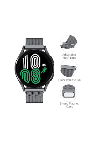 Samsung Galaxy Watch 6 / 4 / 5 / 7 / Fe 40/42/44/46mm Uyumlu 20mm A Kalite Hasır Kordon