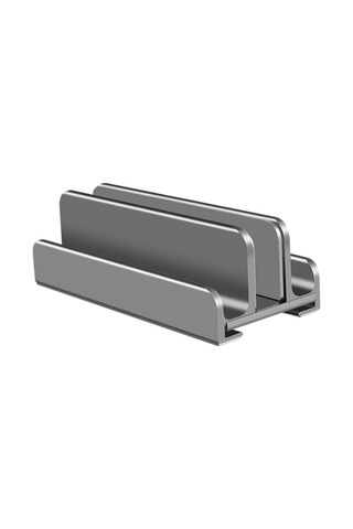 Masa Bilgisayar Rafında Dizüstü Bilgisayar İçin Sağlam Dizüstü Tutucu Dikey Alaşım Standı