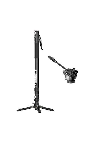 Yc Onion Pineta Pro Karbon Fiber & Fh60s Video Fluid Kafa Monopod Kit