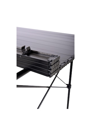 Exent Full-Alüminyum Yanmaz- Kırılmaz Hafif Kamp-Piknik Masası 70 CM Siyah