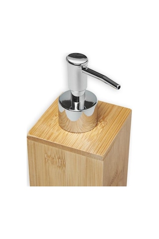 Lorin Bambu Sıvı Sabunluk Açık Kahverengi