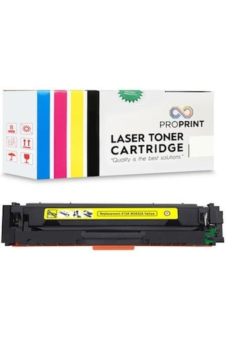 Proprint HP 415A W2032A Sarı Uyumlu Toner Çipsiz 2100 Syf M454nw