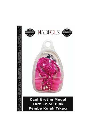 Özel Üretim Model Tarz Ep-50 Pınk Pembe Kulak Tıkaçı Çok Renkli