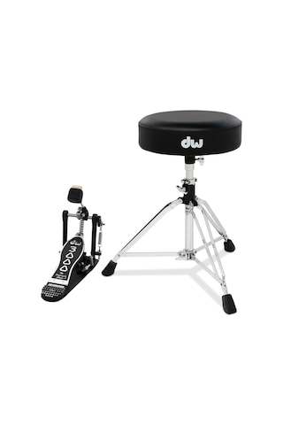 Dw Drums 3000 Serisi 2 Parça Aksam Paketi Single Pedal & Davul Tabure