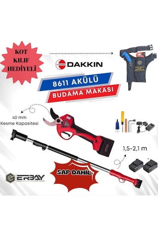 Dakkın Budama Makası 40mm Akülü +uzatma Aparatı