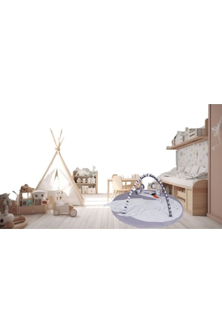 Jusso Bigger Play Mat Oyun Halısı ve Oyun Matı Kuğu 115 115 CM