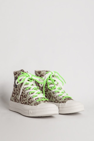 Guja Kadın Günlük Kanvas Kumaş Yüksek Bilek Sneaker Gj 285/2 Yeşil