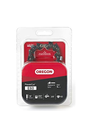 Oregon E60 Powercut 40 Cm 16 İnç Testere Zinciri, Husqvarna, Stihl, Echo İle Uyumludur