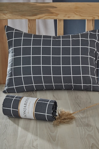 BonjardinHome Tek Kişilik Lastikli Çarşaf & Bir Adet Yastık Kılıfı Antrasit