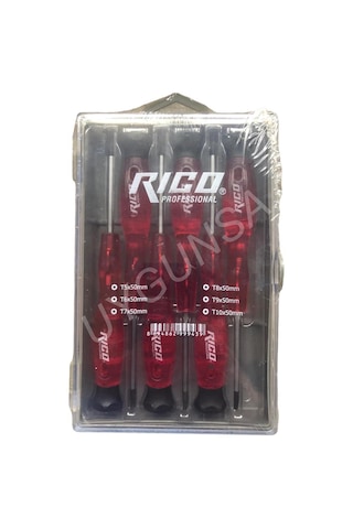 Rico 6 Parça Saatci Torx Tornavida Seti Takımı 50 Mm