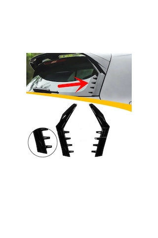 Volkswagen Aksesuar Golf 8 Uyumlu Spoiler Çıtası İthal PianoBlack