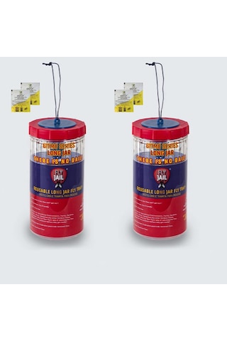 Ayrex 2 Adet Fly Jaıl / Long Jar, 1.5 Litre Kavanoz Tipi Karasinek Tuzağı