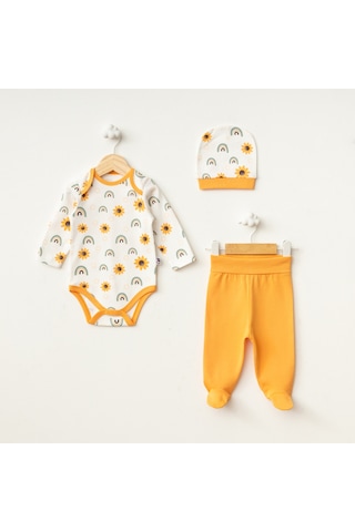 Crazy Baby Body 3'lü Takım Turuncu
