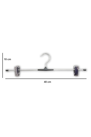 Ağırsoy 10 Adet Nikel Kaplı Mandallı, Galvaniz Teli, Etek Pantolon Askısı 40 Cm