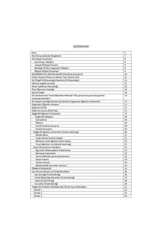 Konuşamayan Çocuklar için Konuşma Öğretimi N11.2340