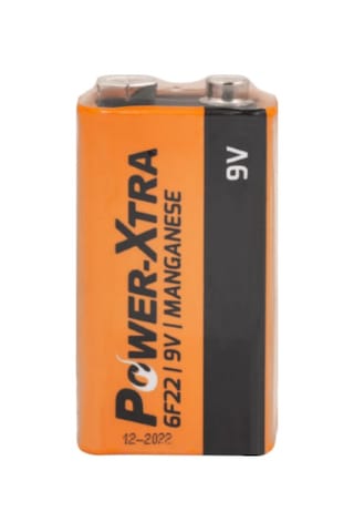 Power-Xtra 6F22/9V Manganez Shrink 9V Pil