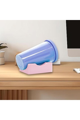 Suntek Silikon Bardak Beşiği Taşınabilir Küçük Kupa Pembe