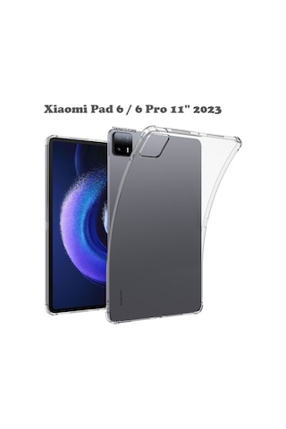 Xiaomi Pad 6 / 6 Pro 11'' Inç 2023 6 Gb/8 Gb/128 Gb Uyumlu Şeffaf Koruyucu Tablet Kılıfı Kılıf