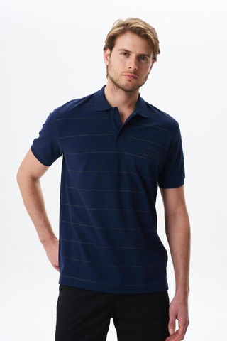 AR-MA Arma Erkek Basic Regular Fit % 100 Pamuk Pike Polo Yaka Tişört Y29374355702 Lacivert