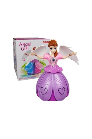 Frozen Elsa Angel Girl Dans Eden Sesli Işıklı Şarkı Söyleyen Pilli Oyuncak Bebek