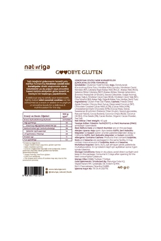 Naturiga Çikolata & Chialı Hindistan Cevizli Kurabiye 40gr-3623