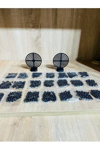 Hedef 2 Adet 9 Cm + 21 Paket Plastik Boncuk Karışık