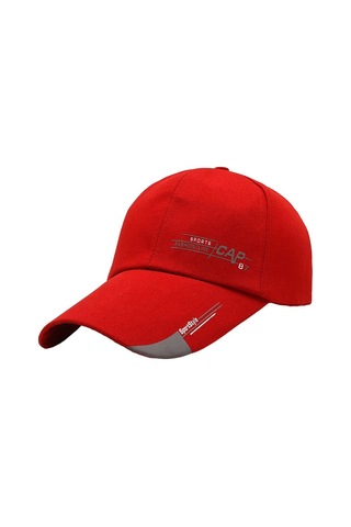 Erkekler İçin Ayarlanabilir Beyzbol Şapkası, Golf Ve Koşu Sporlarına Uygun Rahat Kullanımlı Beyzbol Kaskı, Açık Kırmızı Renkli Outdoor Spor Başlığı Kırmızı