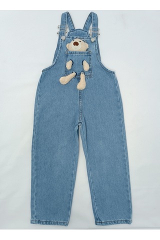 Jabber Kot Salopet Ayıcıklı Unisex Mavi