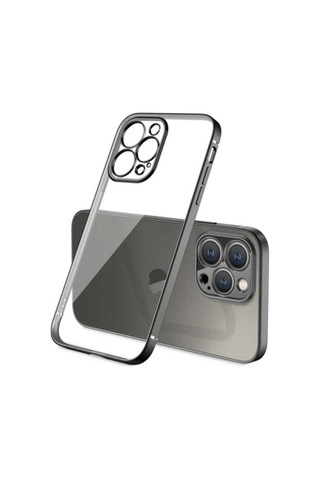 Apple Uyumlu iPhone 13 Pro Max Kılıf Zore Gbox Kapak Siyah