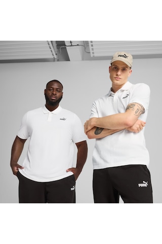 Puma Essentials Erkek Beyaz Polo Tişört 682552-02 Beyaz