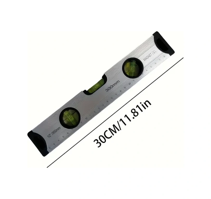 Willowhaven 30cm Manyetik Su Terazili Çekül - 45 /90 Ölçüm, Pil Gerekmez