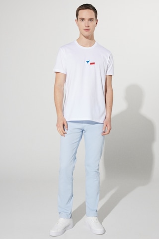 AC&Co / Altınyıldız Classics ERKEK MAVI 360 Derece Her Yöne Esneyen Slim Fit Dar Kesim Pamuklu Rahat Pantolon Mavi