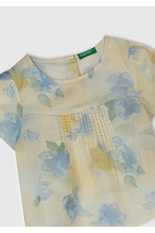 United Colors Of Benetton Benetton Kız Bebek Batik Bluz Sarı