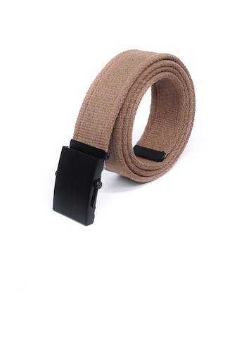 Livze Unisex Siyah Tokalı Kolon Kemeri 4cm Taba Taba