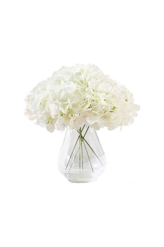 Hangfox 10 Adet Şampanya Rengi 54 Yapraklı Ipek Hortensya Sahte Çiçek, Demontajlı Gövde, Düğün- Parti- Ev Dekorasyonu, Dıy Çiçek Dizaynı