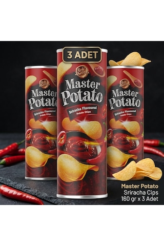 Master Potato Sriracha Cips 160 Gr 3 Adet