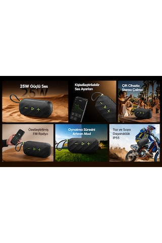 Oraimo Bluetooth Hoparlör Obs-680 Graphıte Black