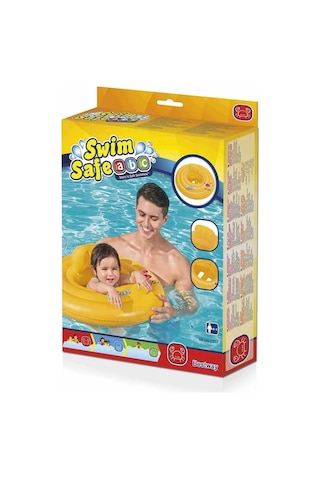Bestway Swim Safe ABC 69cm Wondersplash Round Baby Boat [Bebe Flatörü] Çok Renkli